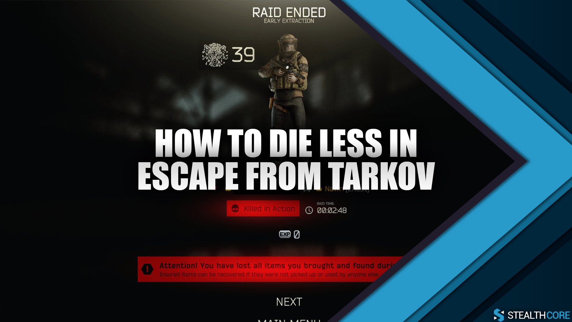 how to die less in eft