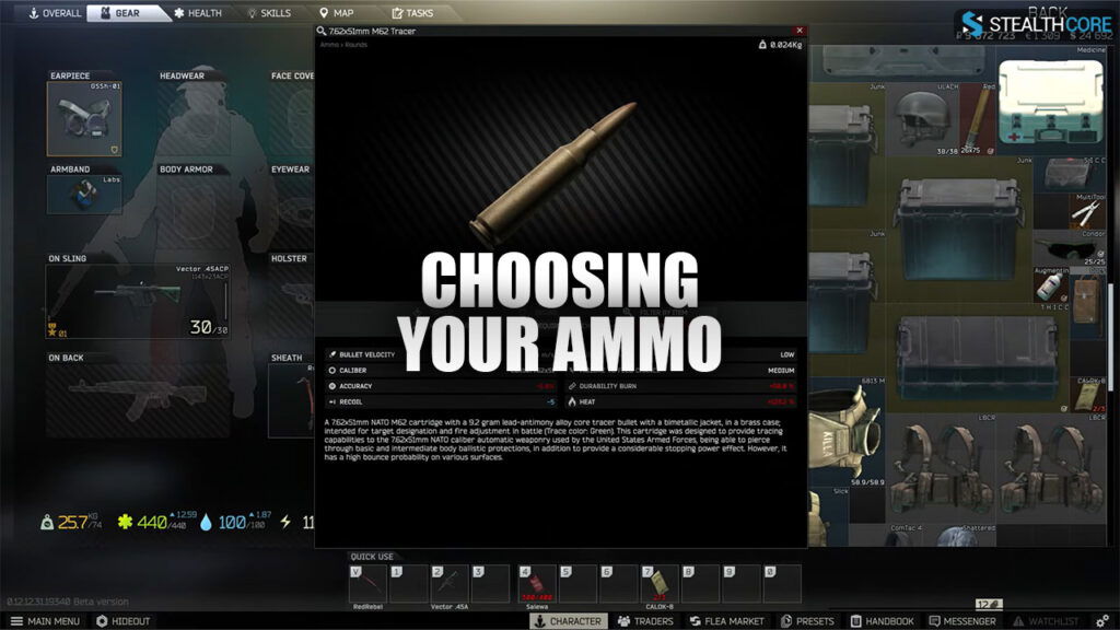 how to mod your gun in Tarkov - ammo