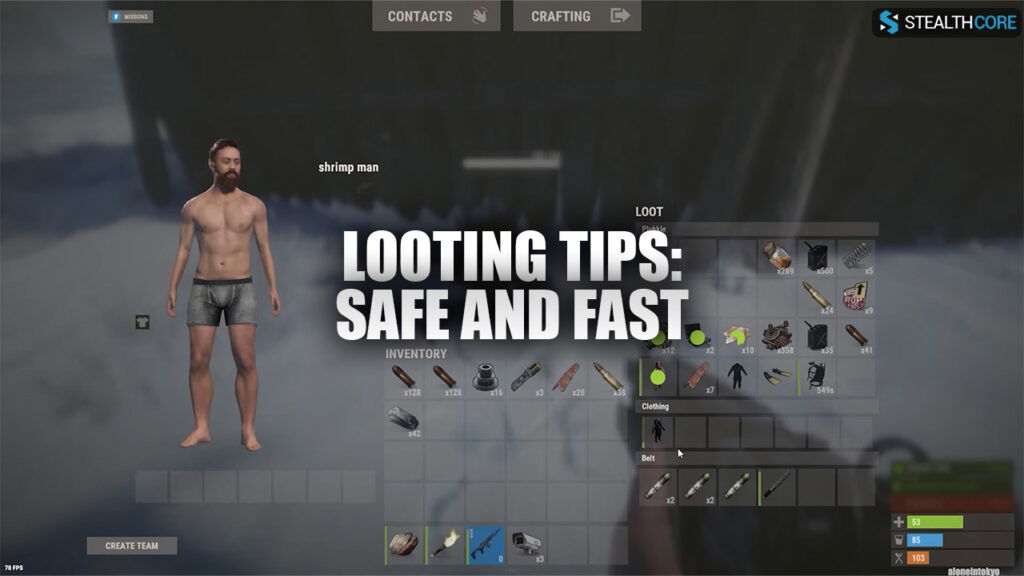 How To Pick Up Loot Fast in Rust - looting tips