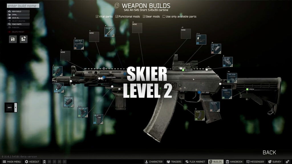 Skier Level 2 Builds