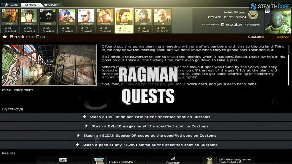 ragman quests