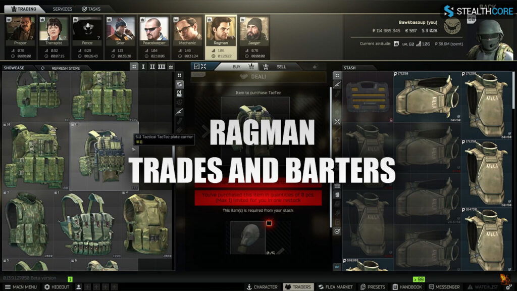 ragman trades and barters
