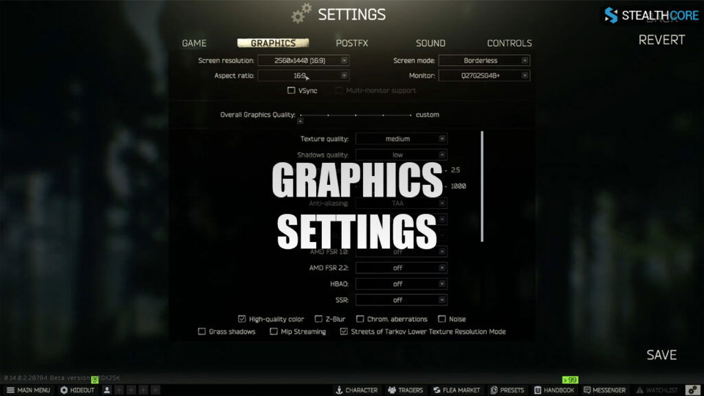best graphics settings