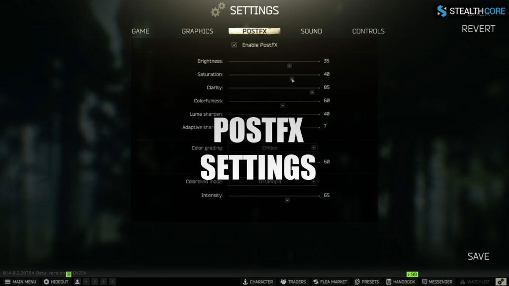 best postfx settings