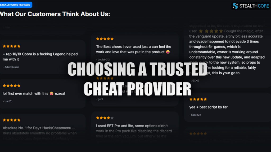 choosing a trusted cheat provider