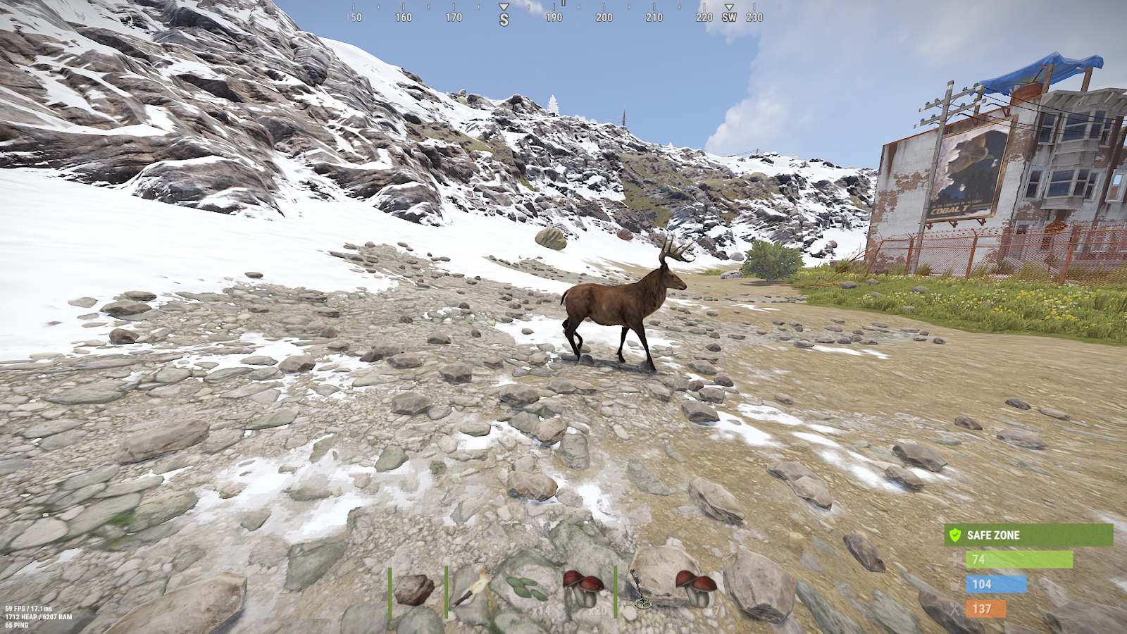 how to get cloth in rust - hunting animals