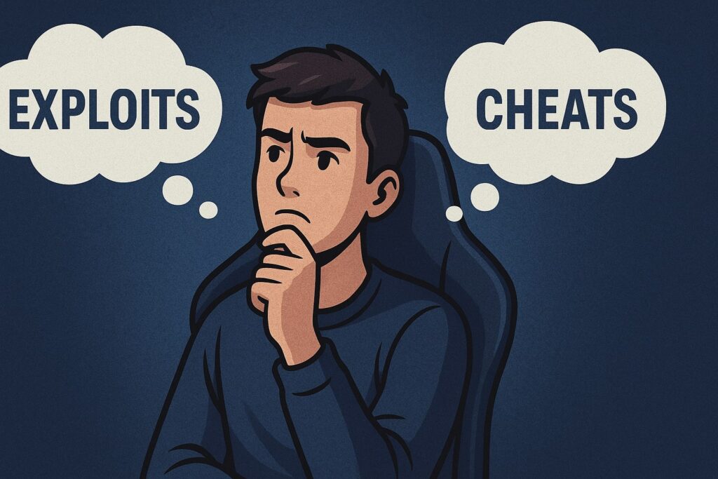 which is safer between exploits and cheats