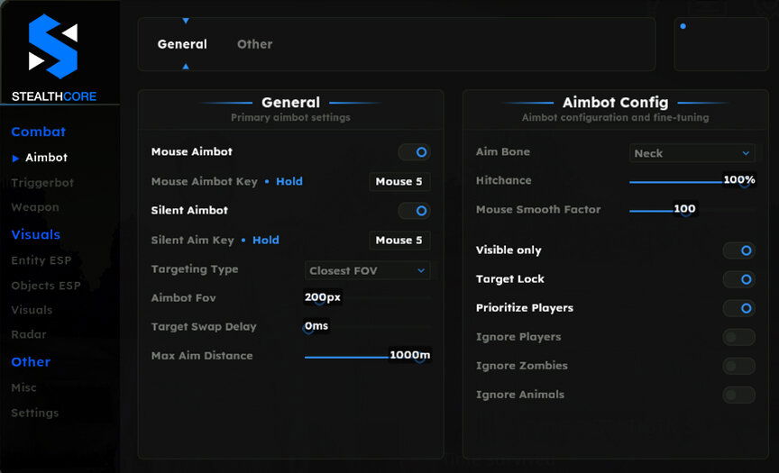 DayZ Aimbot Settings
