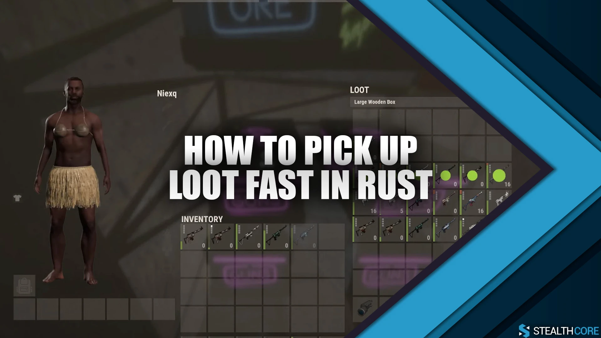 How To Pick Up Loot Fast in Rust