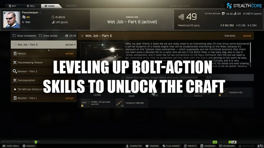 bolt action skills