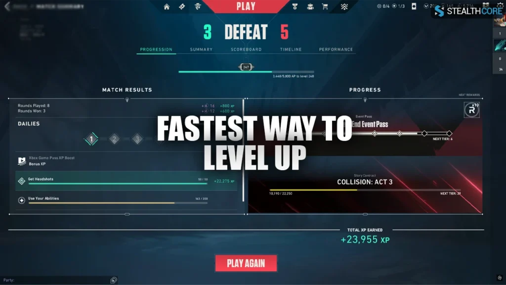 levelup fast valo