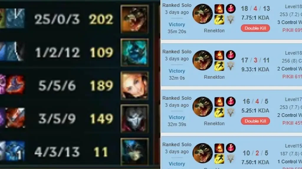 lol matchhistories