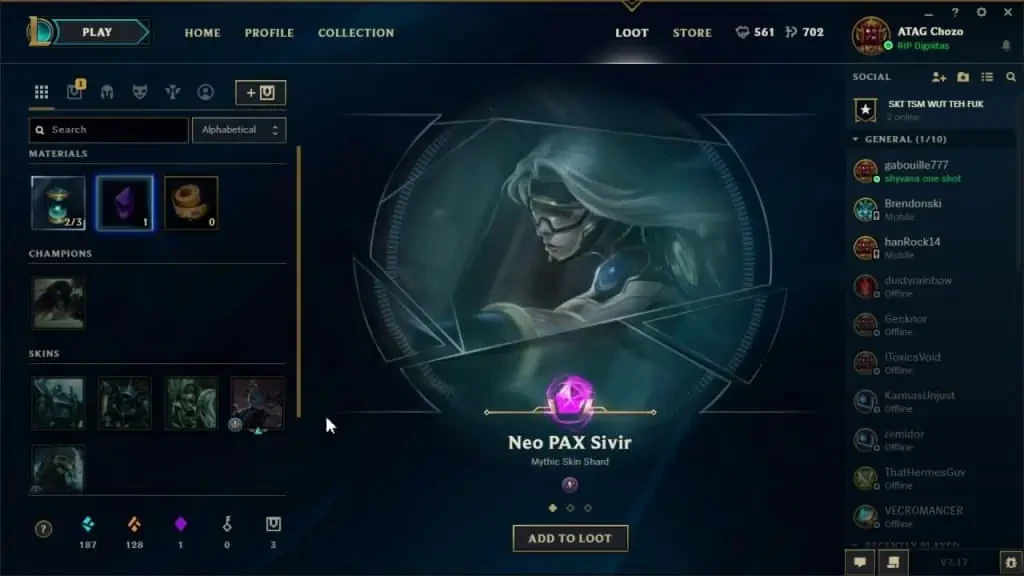 lol mythic skins