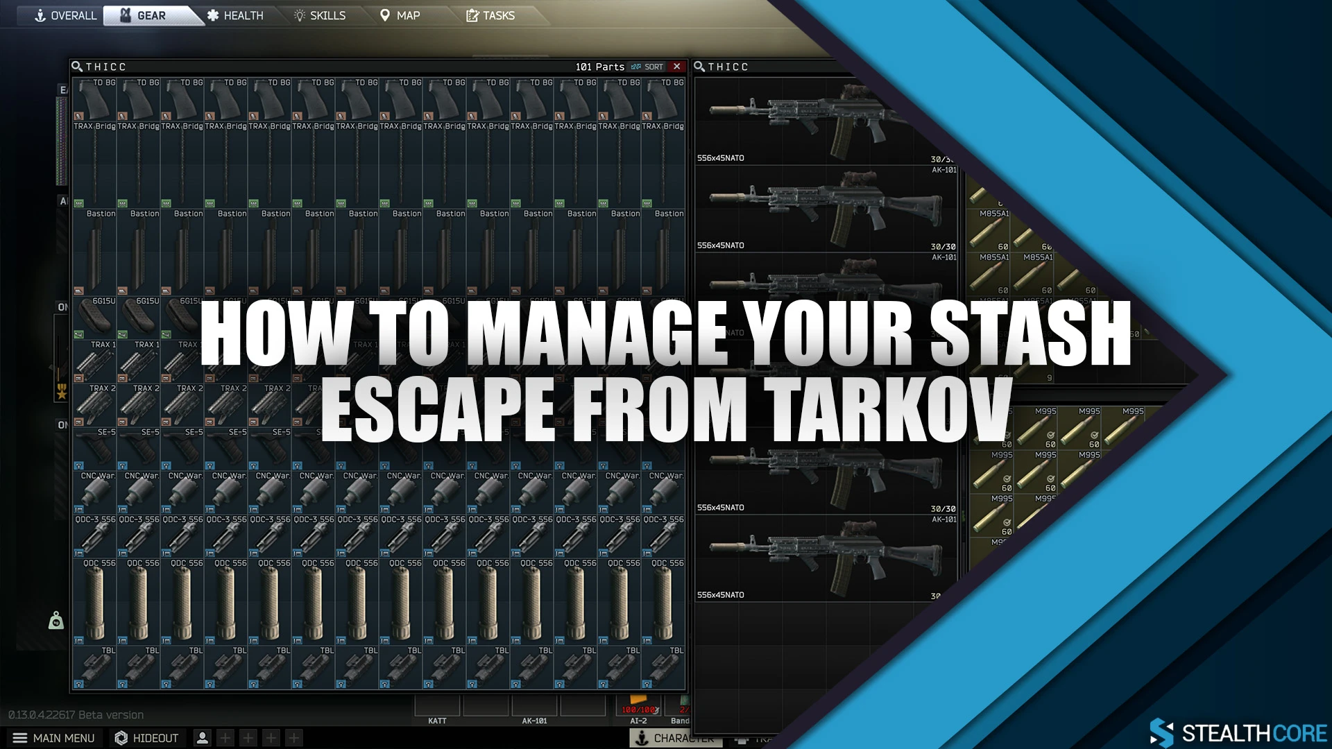 manage stash eft