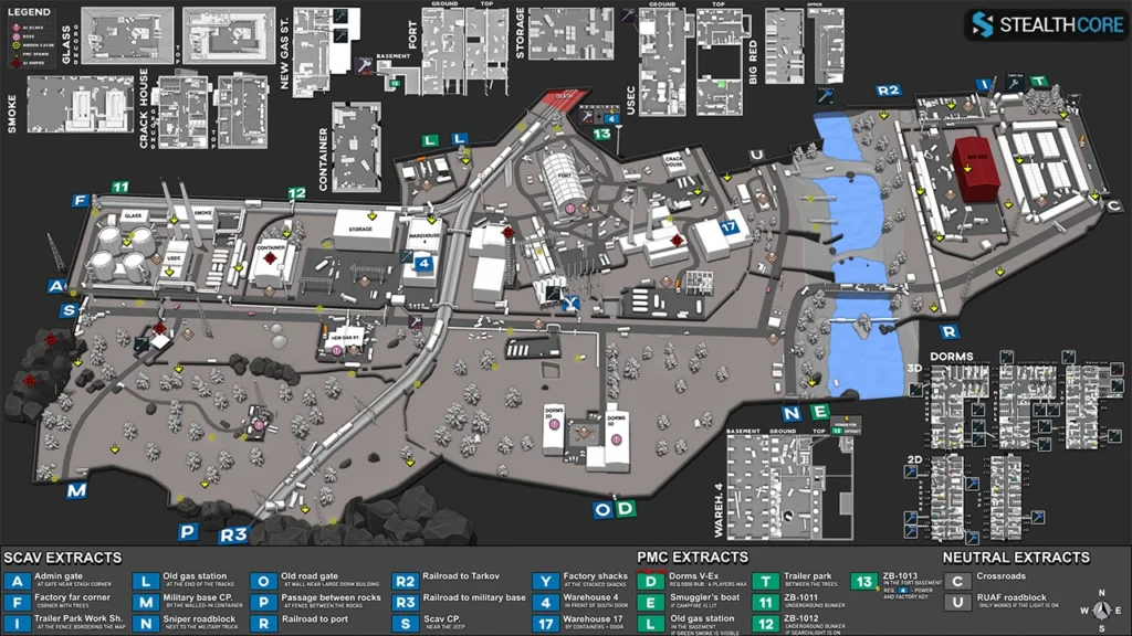 maps with extracts