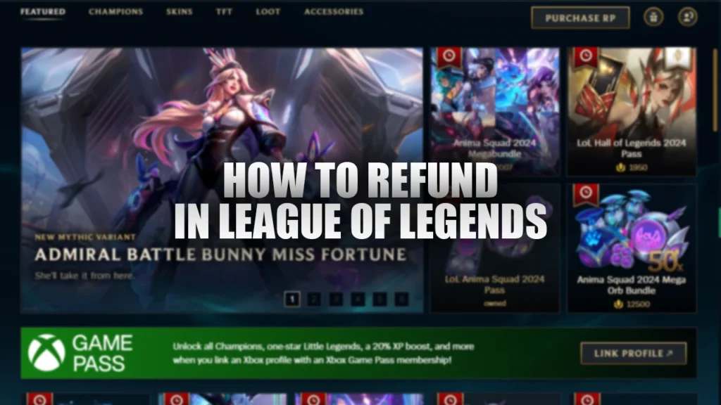 refund in league