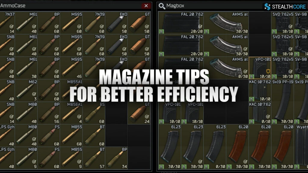 tarkove magazine tips